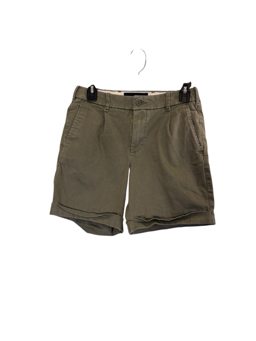 Abercrombie & Fitch Women’s Traditional
Olive Stretch Chino Pleated Shorts 28
